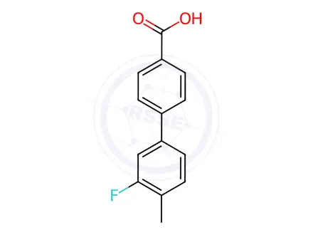 Chemical structure of 4-(3-Fluoro-4-methylphenyl)benzoic acid