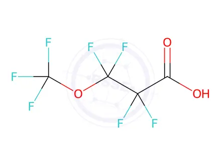 Chemical structure of Perfluoro-4-oxapentanoic acid (PFMPA)