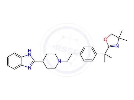Chemical structure of Bilastine Impurity 196