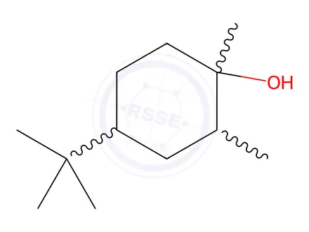 Chemical structure of 4-tert-Butyl-1,2-dimethylcyclohexanol
