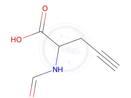 Chemical structure of 2-Formamidopent-4-ynoic acid