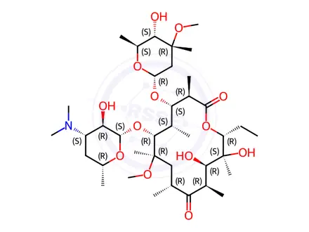 Chemical structure of Clarithromycin