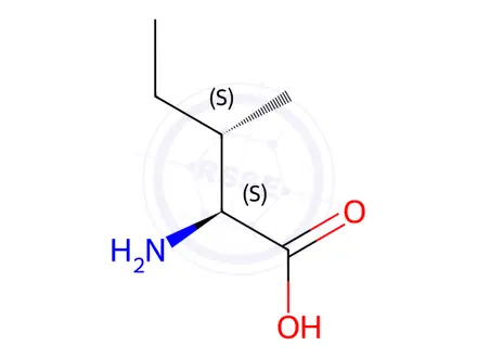Chemical structure of L-Isoleucine