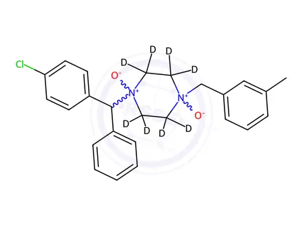 Chemical structure of Meclizine-d8 N,N'-Dioxide