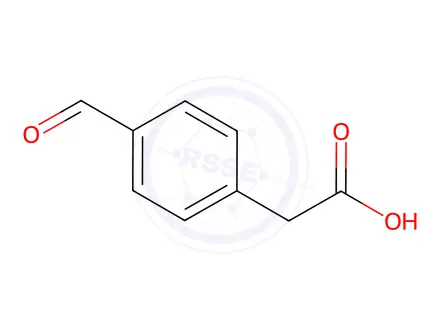 Chemical structure of 2-(4-formylphenyl)acetic acid
