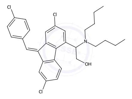 Chemical structure of Lumefantrine Impurity 1
