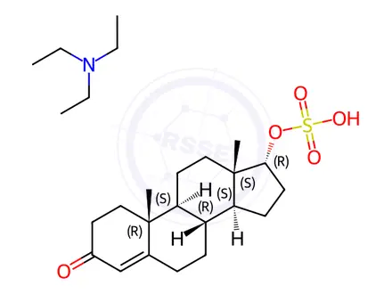 Chemical structure of Epitestosterone Sulfate Triethylamine Salt