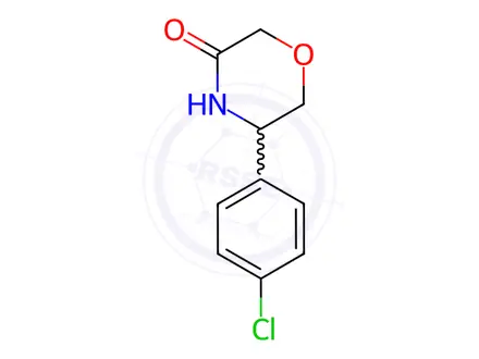 Chemical structure of 3-Morpholinone, 5-(4-chlorophenyl)-