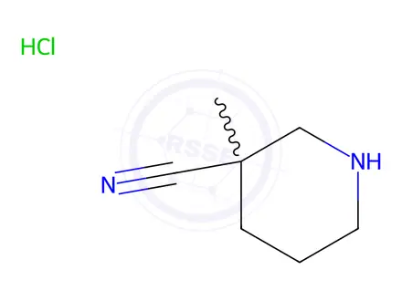 Chemical structure of 3-Methylpiperidine-3-carbonitrile Hydrochloride