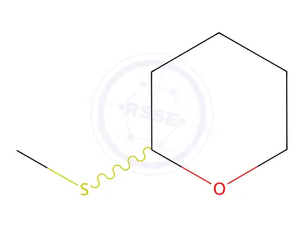 Chemical structure of 2-(Methylthio)tetrahydro-2H-pyran