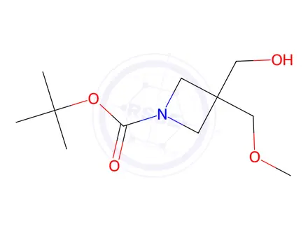 Chemical structure of Tert-butyl 3-(hydroxymethyl)-3-(methoxymethyl)azetidine-1-carboxylate