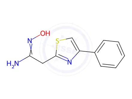 Chemical structure of N-Hydroxy-2-(4-phenylthiazol-2-yl)acetimidamide