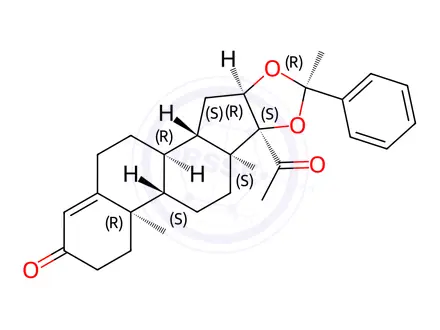 Chemical structure of Algestone Impurity 1
