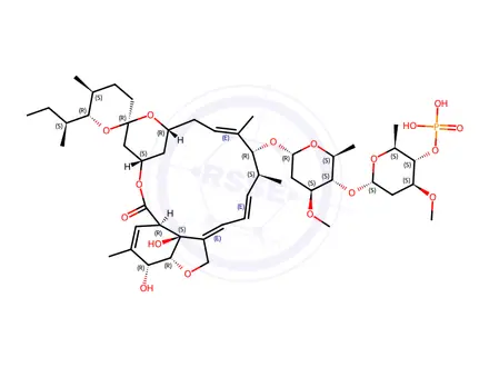 Chemical structure of 22,23-Dihydroavermectin B1a