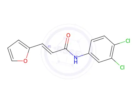 Chemical structure of N-(3,4-DICHLOROPHENYL)-3-(2-FURYL)ACRYLAMIDE