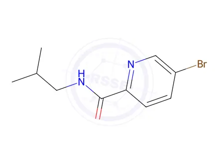 Chemical structure of 5-Bromo-N-isobutylpicolinamide