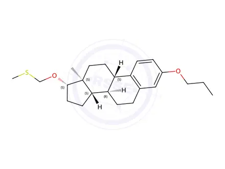 Chemical structure of Methyl((((8R,9S,13S,14S,17S)-13-methyl-3-propoxy-7,8,9,11,12,13,14,15,16,17-decahydro-6H-cyclopenta[a]phenanthren-17-yl)oxy)methyl)sulfane