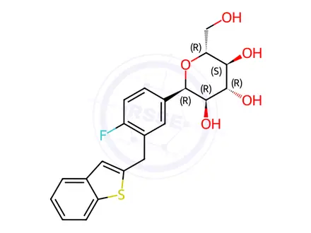Chemical structure of Ipragliflozin α-isomer