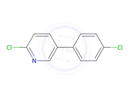 Chemical structure of 2-Chloro-5-(4-chlorophenyl)pyridine