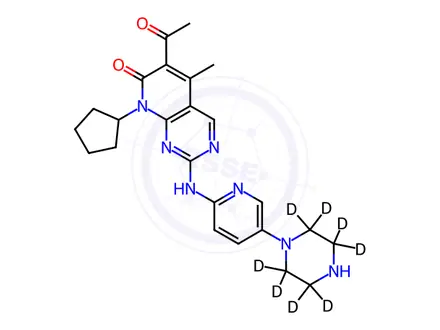 Chemical structure of Palbociclib-d8 (1628752-83-9)