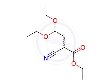 Chemical structure of Ethyl 2-Cyano-4,4-diethoxybutyrate