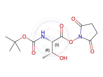 Chemical structure of Boc-Thr-Osu