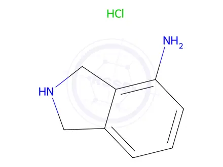 Chemical structure of 2,3-Dihydro-1H-isoindol-4-ylaMine hydrochloride