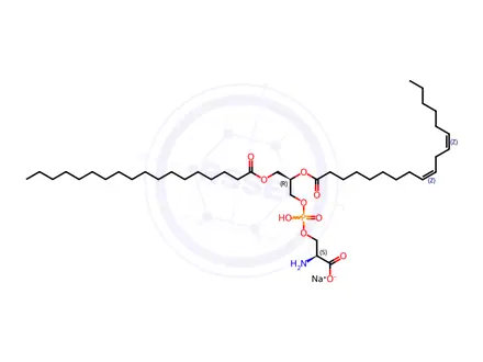 Chemical structure of 18:0-18:2 PS