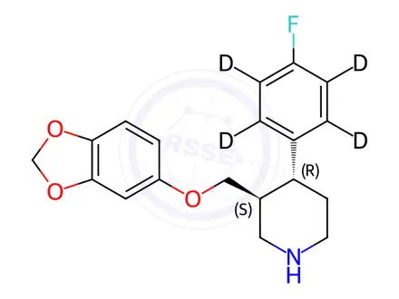Chemical structure of Paroxetine D4