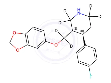 Chemical structure of Paroxetine-d6