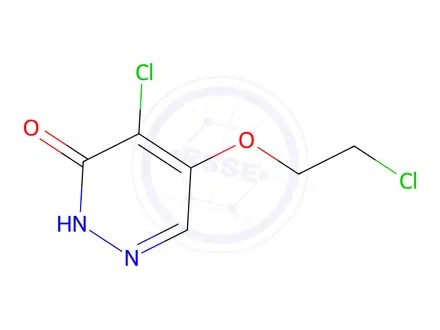 Chemical structure of 4-Chloro-5-(2-chloroethoxy)pyridazin-3(2H)-one