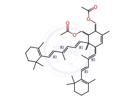 Chemical structure of Vitamin A EP Impurity A (Mixture of Diastereomers)