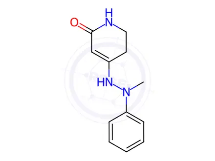 Chemical structure of 5,6-Dihydro-4-(2-methyl-2-phenylhydrazinyl)-2(1H)-pyridinone