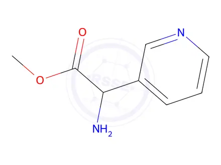 Chemical structure of Methyl 2-amino-2-(pyridin-3-yl)acetate hydrochloride