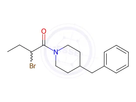 Chemical structure of 4-Benzyl-1-(2-bromobutanoyl)piperidine