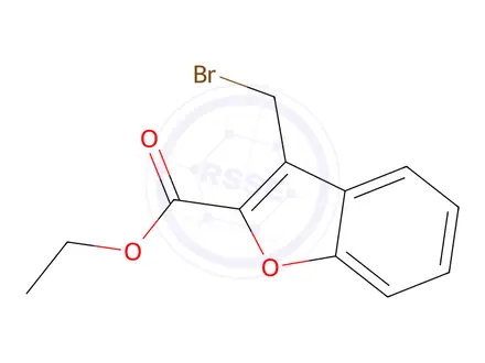 Chemical structure of Ethyl 3-(Bromomethyl)-1-benzofuran-2-carboxylate