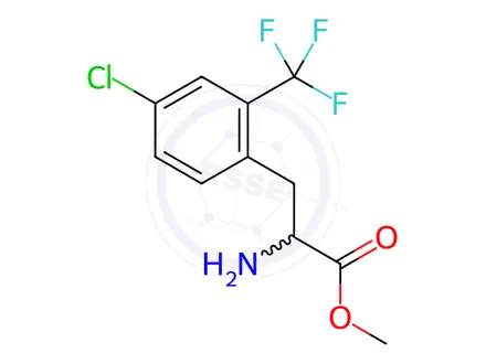 Chemical structure of Phenylalanine, 4-chloro-2-(trifluoromethyl)-, methyl ester