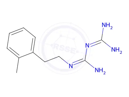 Chemical structure of Imidodicarbonimidic diamide, N-[2-(2-methylphenyl)ethyl]-