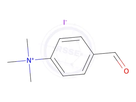 Chemical structure of 4-formyl-N,N,N-trimethylbenzenaminium iodide