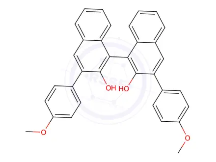 Chemical structure of (S)-3,3'-bis(4-Methoxyphenyl)-[1,1'-Binaphthalene]-2,2'-diol