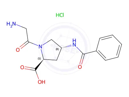 Chemical structure of Danegaptide Hydrochloride