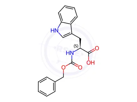 Chemical structure of N-Carbobenzoxy-L-tryptophan