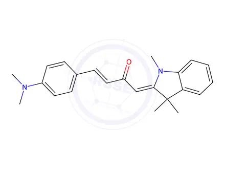 Chemical structure of 4-(4-(Dimethylamino)phenyl)-1-((E)-1,3,3-trimethylindolin-2-ylidene)but-3-en-2-one