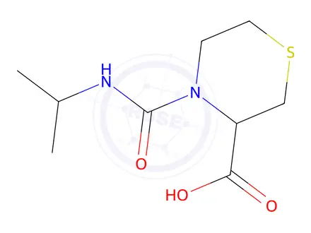 Chemical structure of 4-(Isopropylcarbamoyl)thiomorpholine-3-carboxylic acid