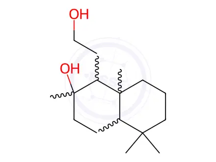 Chemical structure of Sclareol Glycol