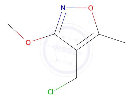 Chemical structure of 4-(Chloromethyl)-3-methoxy-5-methylisoxazole