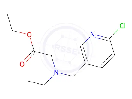 Chemical structure of [(6-Chloro-pyridin-3-ylMethyl)-ethyl-aMino]-acetic acid ethyl ester