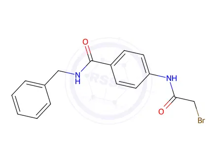 Chemical structure of N-Benzyl-4-[(2-bromoacetyl)amino]benzamide