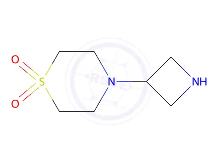 Chemical structure of 4-(Azetidin-3-yl)thiomorpholine 1,1-dioxide