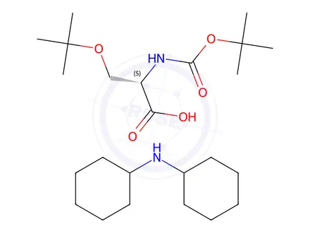Chemical structure of Boc-Ser(tBu)-OH · DCHA